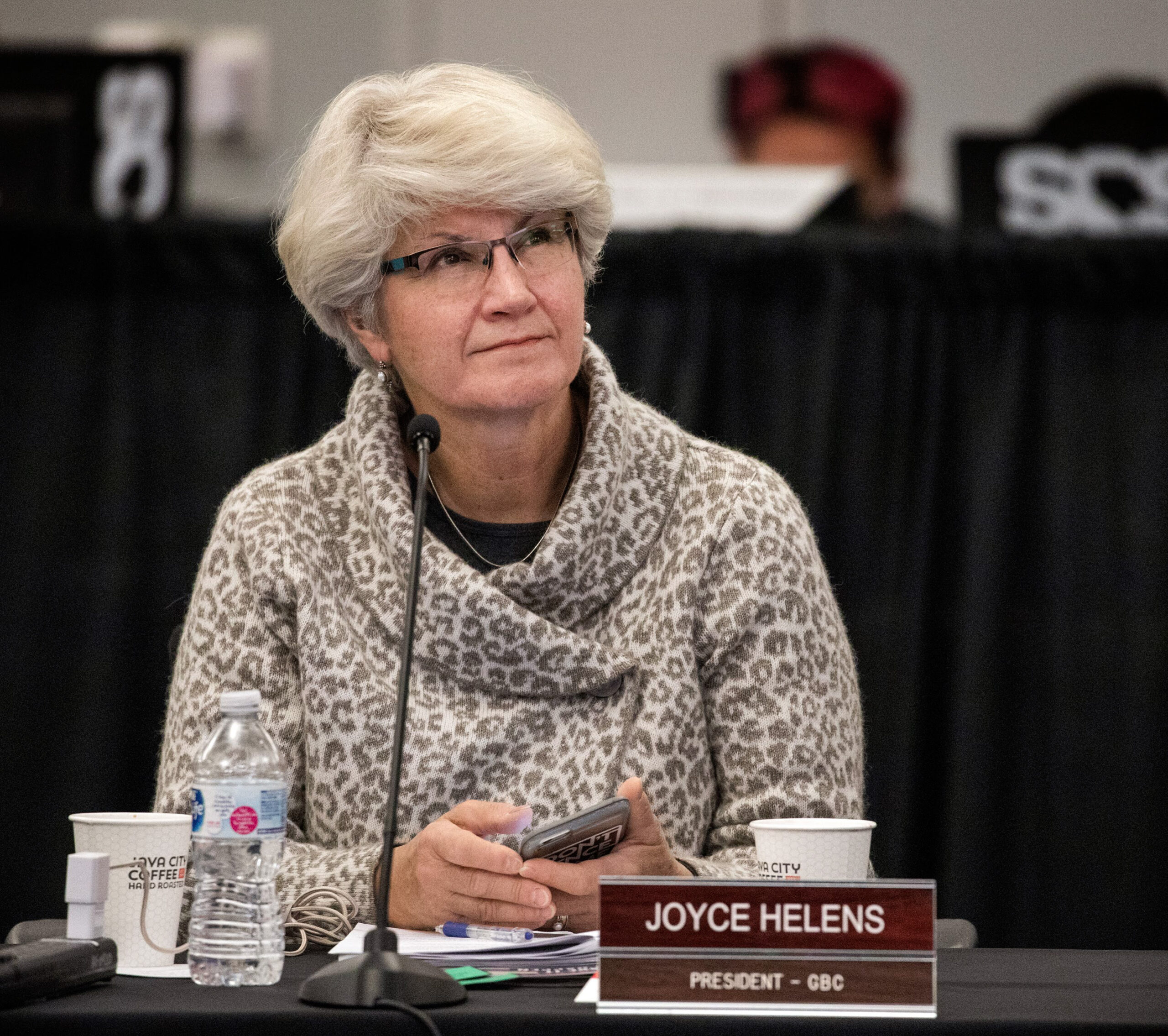 Great Basin College President Joyce Helens during the Board of Regents quarterly meeting at UNLV on Friday, Dec. 6, 2019. (Jeff Scheid/Nevada Independent).